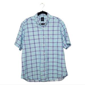 Tailorbyrd Mint Green Plaid Shirt
